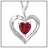 Fred Meyer Created Ruby Heart Pendant!
