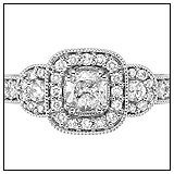 Fred Meyer Jewelers Cushion Cut Diamond Engagement Ring!