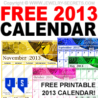 Free 2013 Printable Calendars