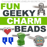 Fun Geeky Charm Beads For Your Charm Bracelet