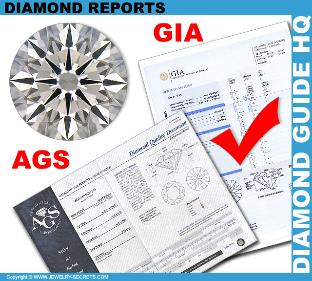GIA And AGS Diamond Reports