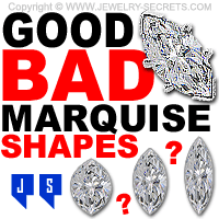 Good Bad Marquise Shaped Diamonds