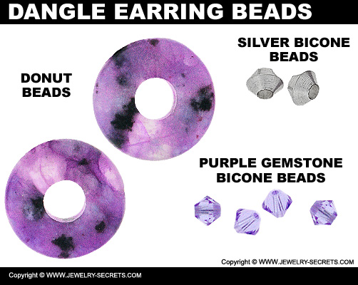 Handmade Dangle Earring Beads and Gemstones!