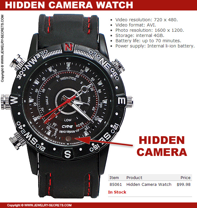 Hidden Camera and Video in Wrist Watch