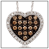 Levian Chocolate Diamond Heart Pendant!