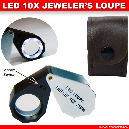 Lighted LED 10x Jewelers Loupe!