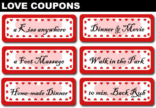 Make her some Love Coupons!