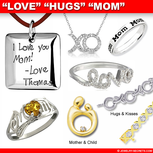 Love Mom Hugs Kisses Jewelry!