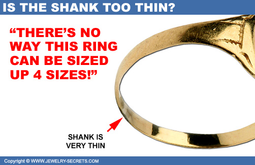 Ring Can't be Sized up 4 Sizes!