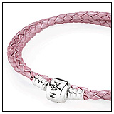 Pandora Double Pink Leather Bracelet!