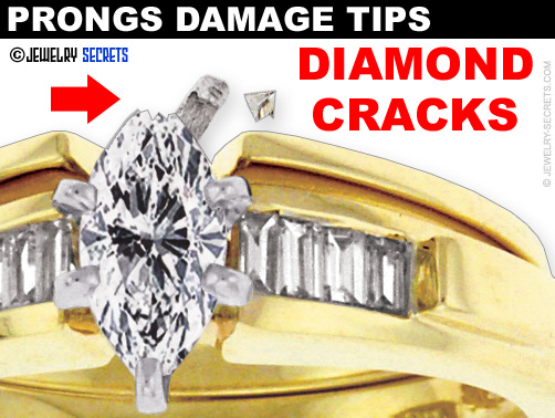 Prongs can Damage Diamonds!