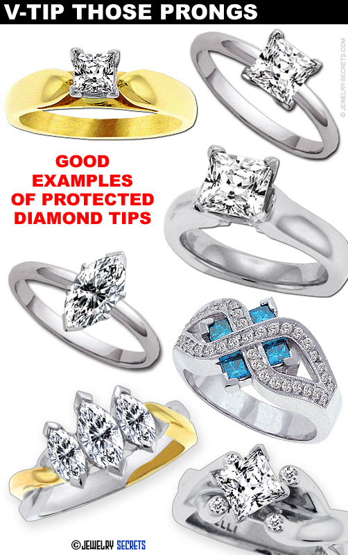 Protect your Diamond with V-Tipped Prongs!
