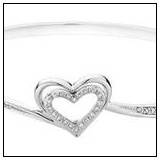 Reeds Diamond Heart Bangle Bracelet!