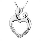 Reeds Mother and Child Diamond Pendant!