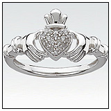 Rogers and Holland Diamond Claddagh Ring!
