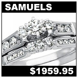 Samuel Jewelers 1/2 Carat Diamond Wedding Set!