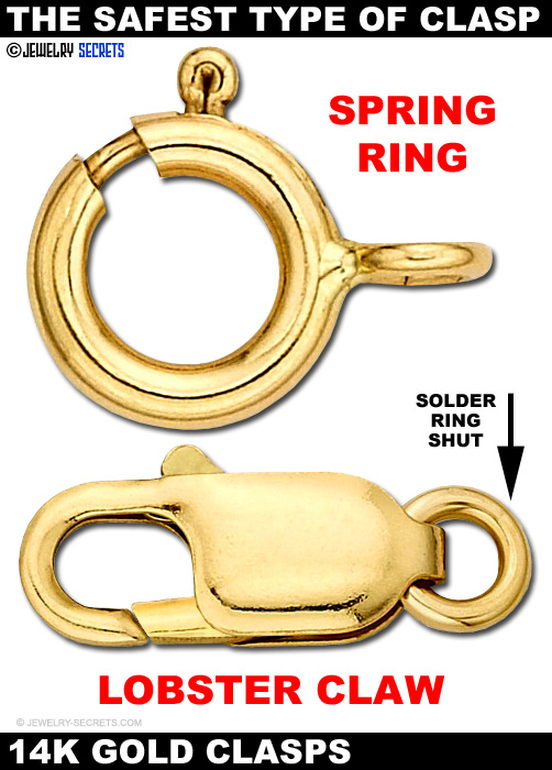 Spring Ring Clasp And Lobster Claw Clasp!
