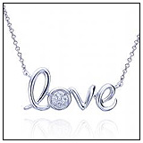 Sterling Silver Love Necklace!
