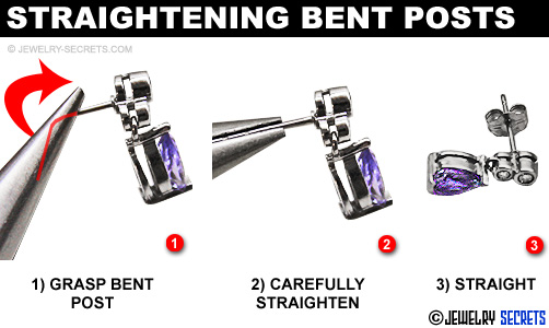 Straightening Bent Earring Posts!