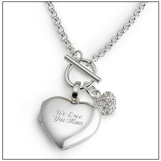 Things Remembered Heart Toggle Locket Pendant!