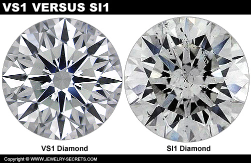 VS1 Clarity Versus SI1 Clarity Diamond