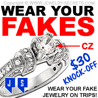 Wear Fake Costume CZ Jewelry on Vacations