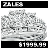 Zales 1 Carat Diamond Bridal Set!