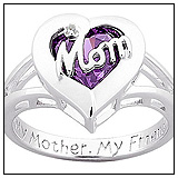 Zales Birthstone Mom Heart Ring!