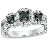 Zales Black Diamond Engagement Ring!