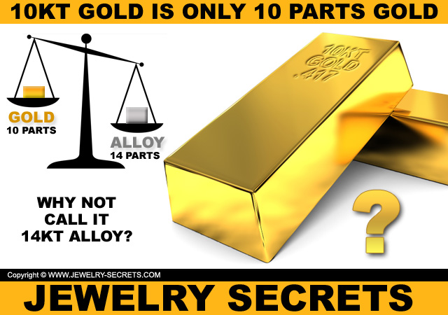 10KT Gold Is Only 10 Parts Gold 14 Parts Alloy
