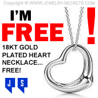 FREE 18kt Gold Heart Pendant