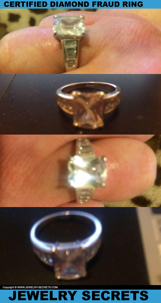 Certified Diamond Fraud Engagement Ring