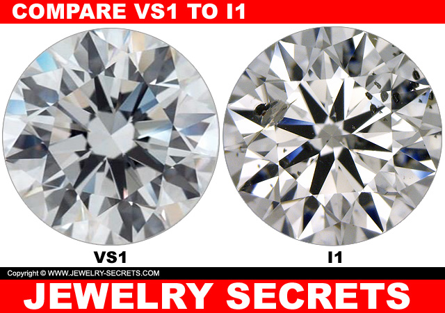 Compare VS1 Diamond To I1 Clarity Diamond