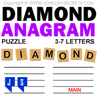 Fun Free Diamond Anagram Puzzle