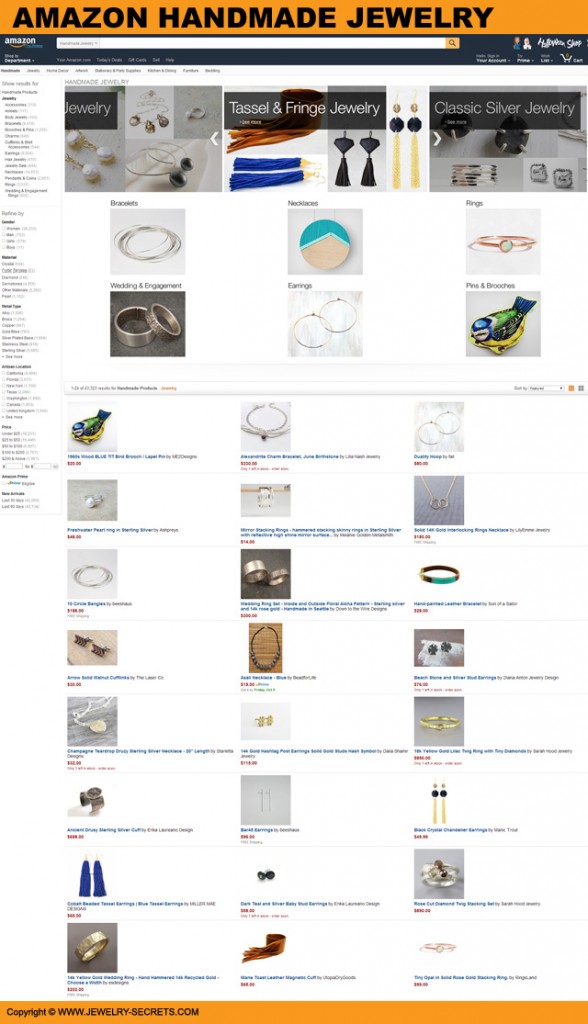 AMAZON SELLS HANDMADE Jewelry Secrets