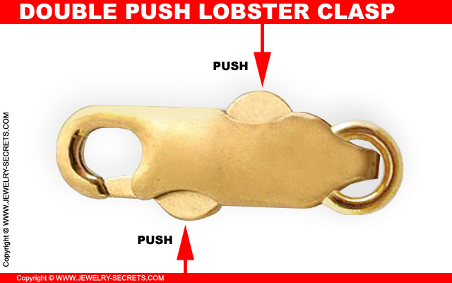 Double Push Lobster Clasp Claw