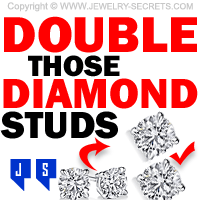 Double Up Those Diamond Stud Earrings