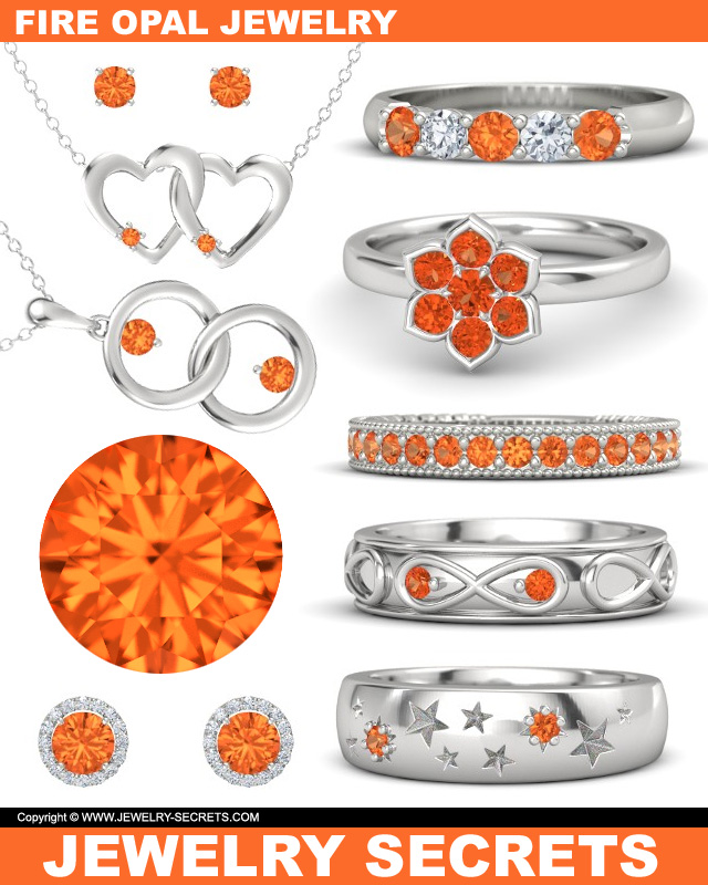Fire Opal Orange Gemstone Jewelry Fire Opal Orange Gemstone Jewelry