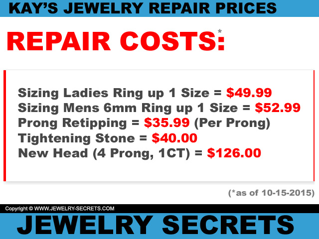 Kay Jewelers Repair Prices