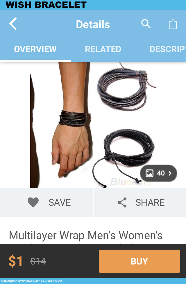 Wish Leather Bracelet