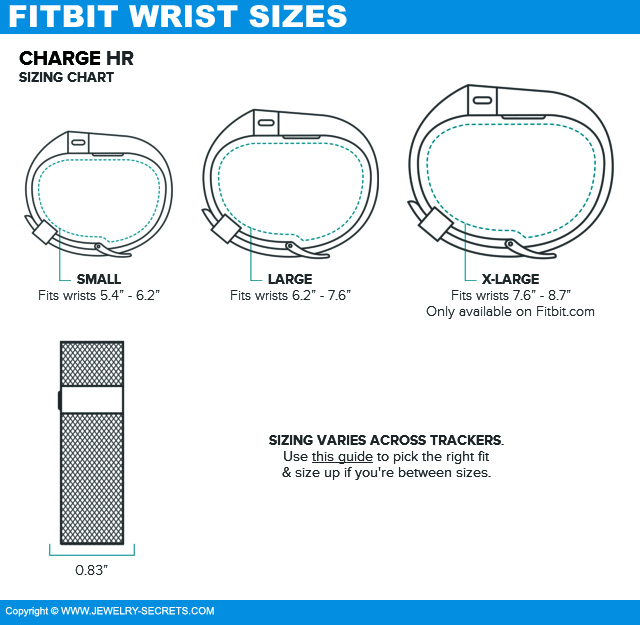 Fitbit Wrist Sizes
