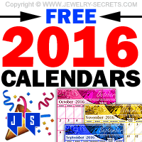 Free 2016 Calendars