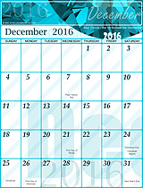 Free December 2016 Calendar!