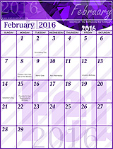 Free February 2016 Calendar!
