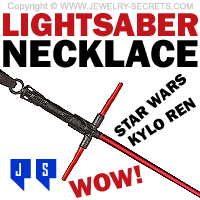 Star Wars Kylo Ren Lightsaber Necklace Star Wars Kylo Ren Lightsaber Necklace