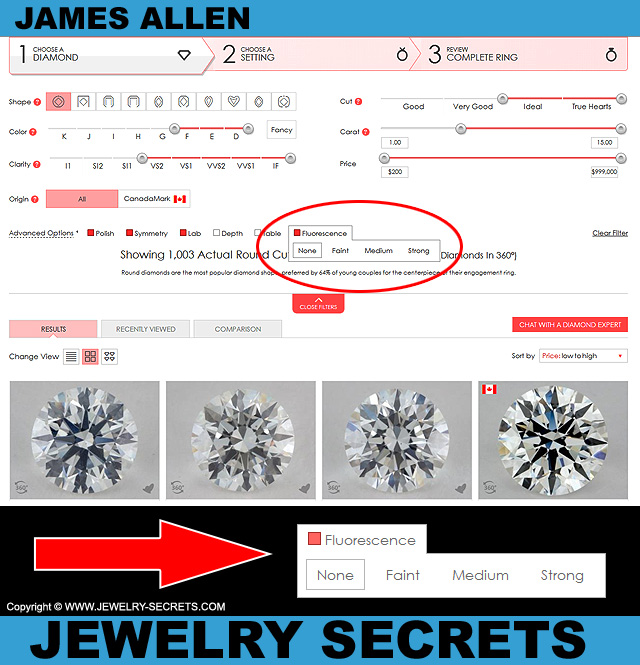 Select None Diamond Fluorescence Select None Diamond Fluorescence