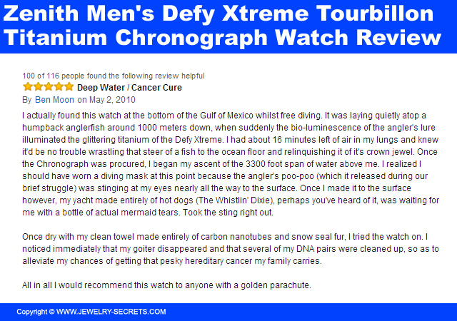 Zenith Mens Defy Xtreme Tourbillon Titanium Chronograph Watch Review 2