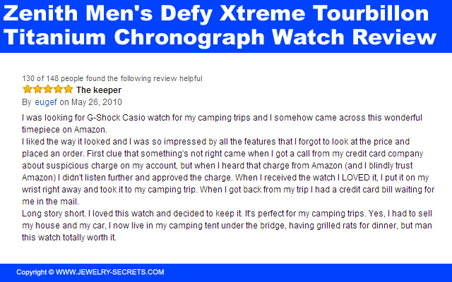 Zenith Mens Defy Xtreme Tourbillon Titanium Chronograph Watch Review 5