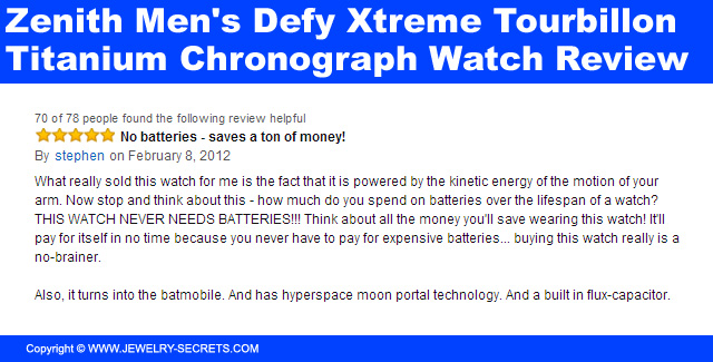 Zenith Mens Defy Xtreme Tourbillon Titanium Chronograph Watch Review 7