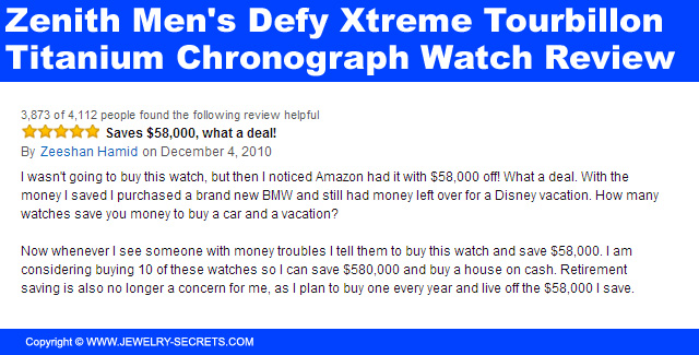 Zenith Mens Defy Xtreme Tourbillon Titanium Chronograph Watch Review 8